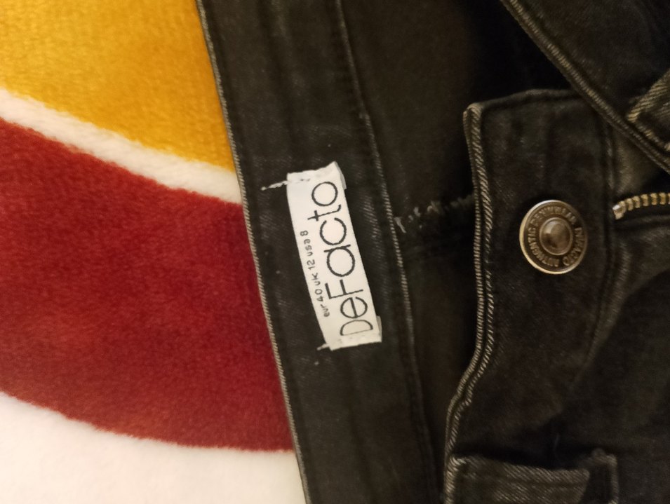 Kadın Fermuarlı Slim Fit Denim Pantolon - Görsel 2