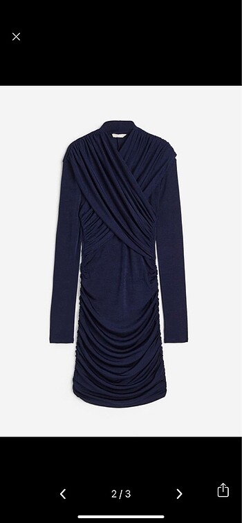 H&M H&M Drapeli elbise