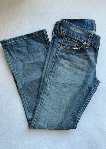 Kadın Mavi Vintage Kot Pantolon