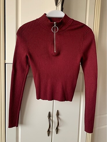 s Beden bordo Renk #H&M #S #BORDO #TRİKO #BLUZ