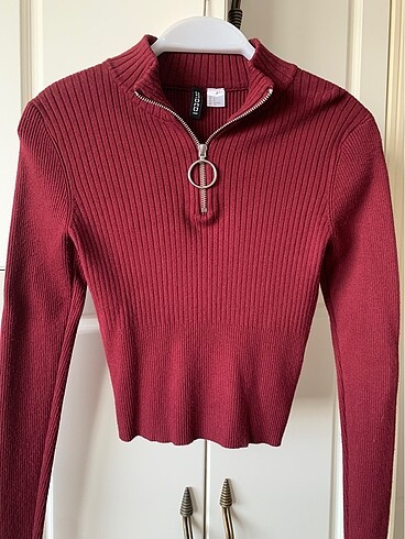 s Beden #H&M #S #BORDO #TRİKO #BLUZ
