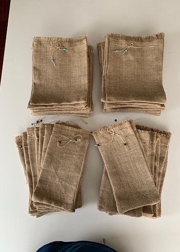  Beden Bej renk- keten- kuru erzak torbası 15x30 cm