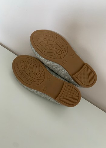 #BALLONS #24 Kız Çocuk Gri Simli Desenli Babet - Görsel 7