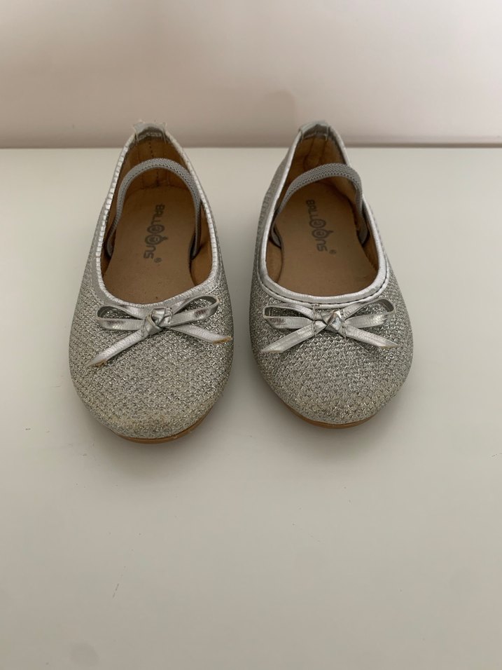 #BALLONS #24 Kız Çocuk Gri Simli Desenli Babet - Görsel 2