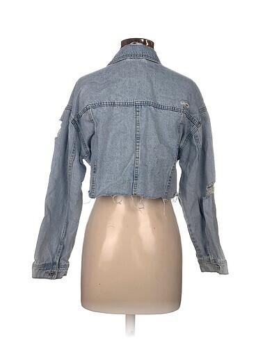 s Beden Stradivarius Kot Ceket %70 İndirimli.