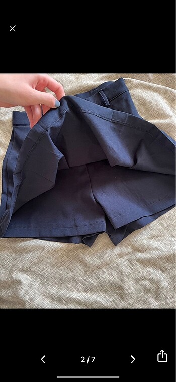Stradivarius Vintage Pileli mini şort etek Etiketli ürün