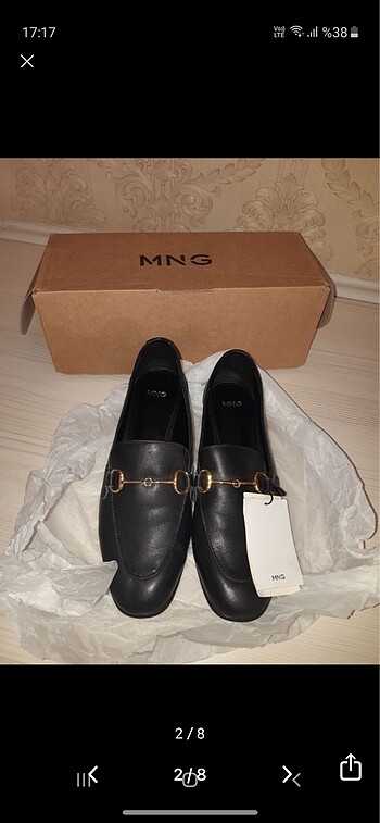 Mango mango oxford loafer hakiki deri ayakkabı