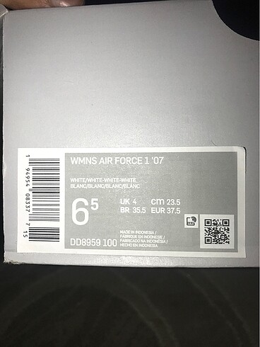 37,5 Beden Nike air force
