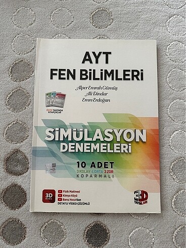 3D Ayt fen bilimleri deneme