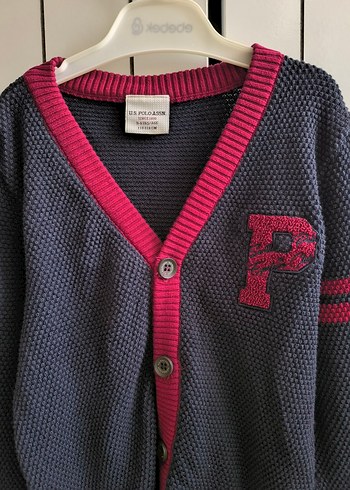 Bordo Detaylı Erkek Çocuk Triko Hırka - Görsel 2