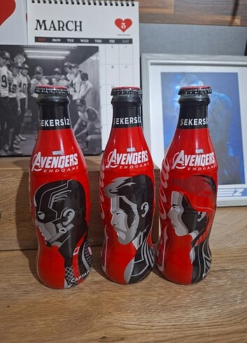 Coca Cola Avengers Endgame Koleksiyon Şişeler: Captain America, 