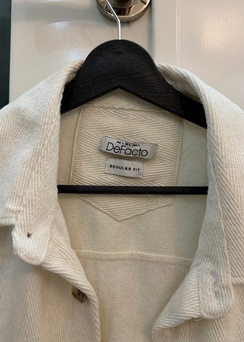 Düğmeli Beyaz Erkek Hırka - Görsel 3