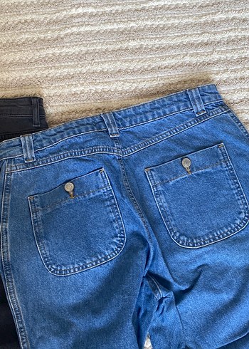 s Beden mavi Renk Sade Koyu Mavi Kadın Denim Pantolon