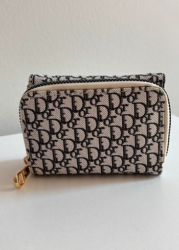 Beden Gri Baskılı Kadın Cüzdanı Dior