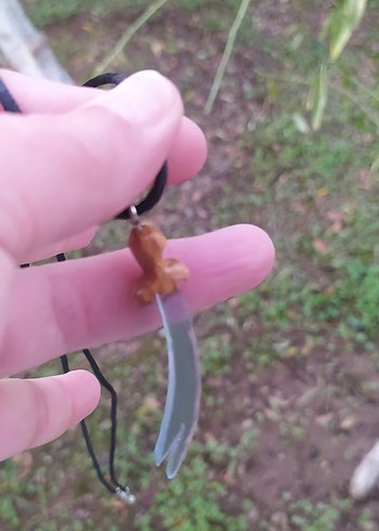 Ahşap & epoksi el emeği kolye - Görsel 2