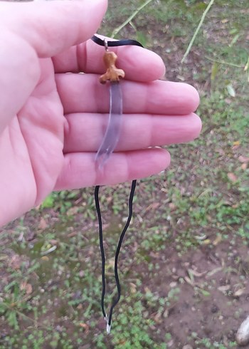 Ahşap & epoksi el emeği kolye - Görsel 3