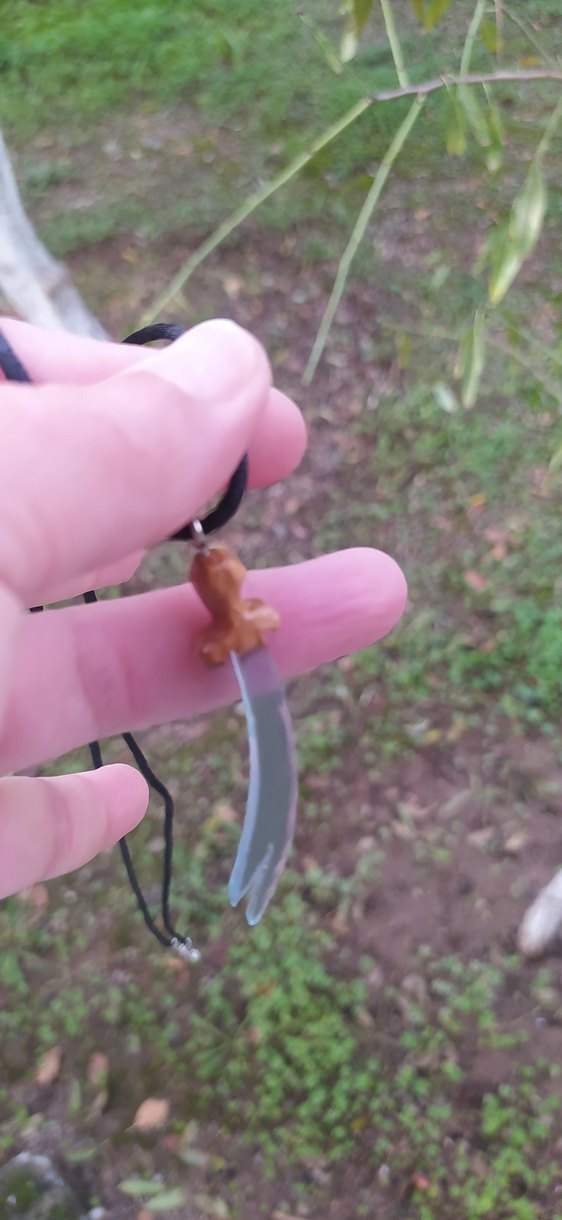 Ahşap & epoksi el emeği kolye - Görsel 2