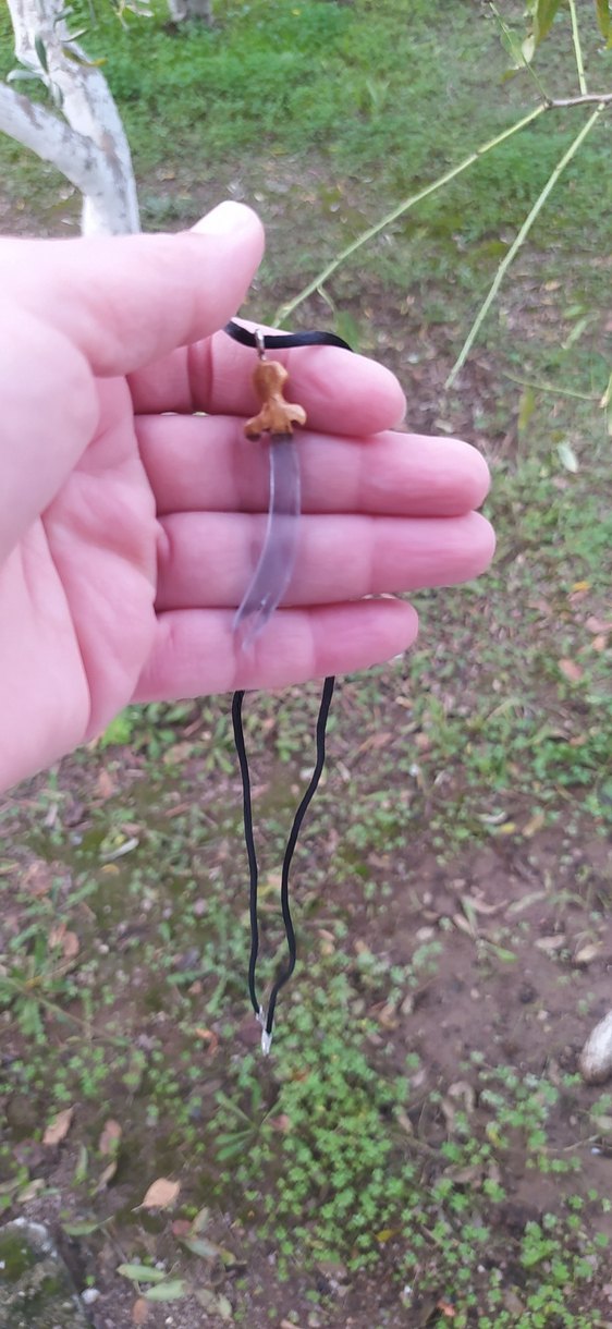 Ahşap & epoksi el emeği kolye - Görsel 3