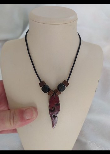 Morgül ağacı el emeği kolye - Görsel 2