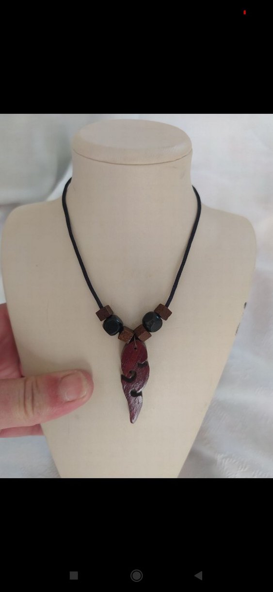 Morgül ağacı el emeği kolye - Görsel 2