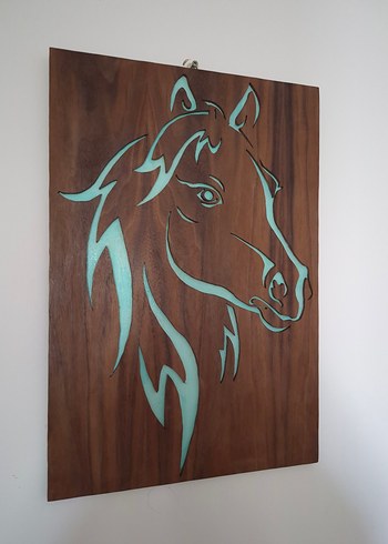 Ahşap el emeği yablo - Görsel 2