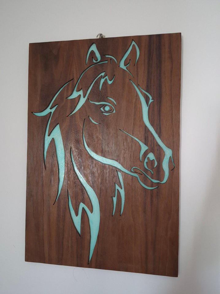 Ahşap el emeği yablo - Görsel 4