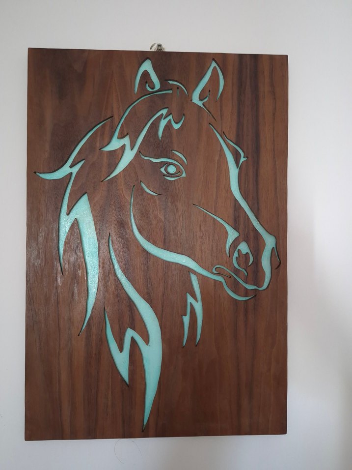 Ahşap el emeği yablo - Görsel 5