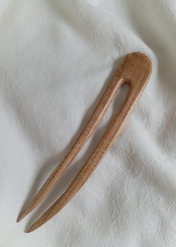 Ahşap El Emeği Topuz Tokası - Görsel 3