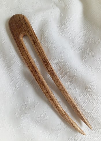 Ahşap El Emeği Topuz Tokası - Görsel 2