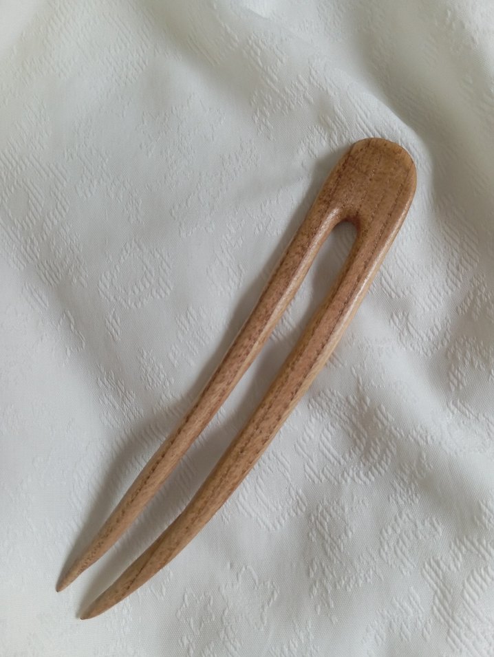 Ahşap El Emeği Topuz Tokası - Görsel 3