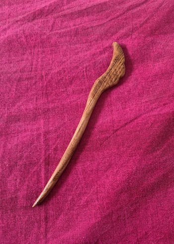 Kestane ağacı el emeği topuz tokası - Görsel 4