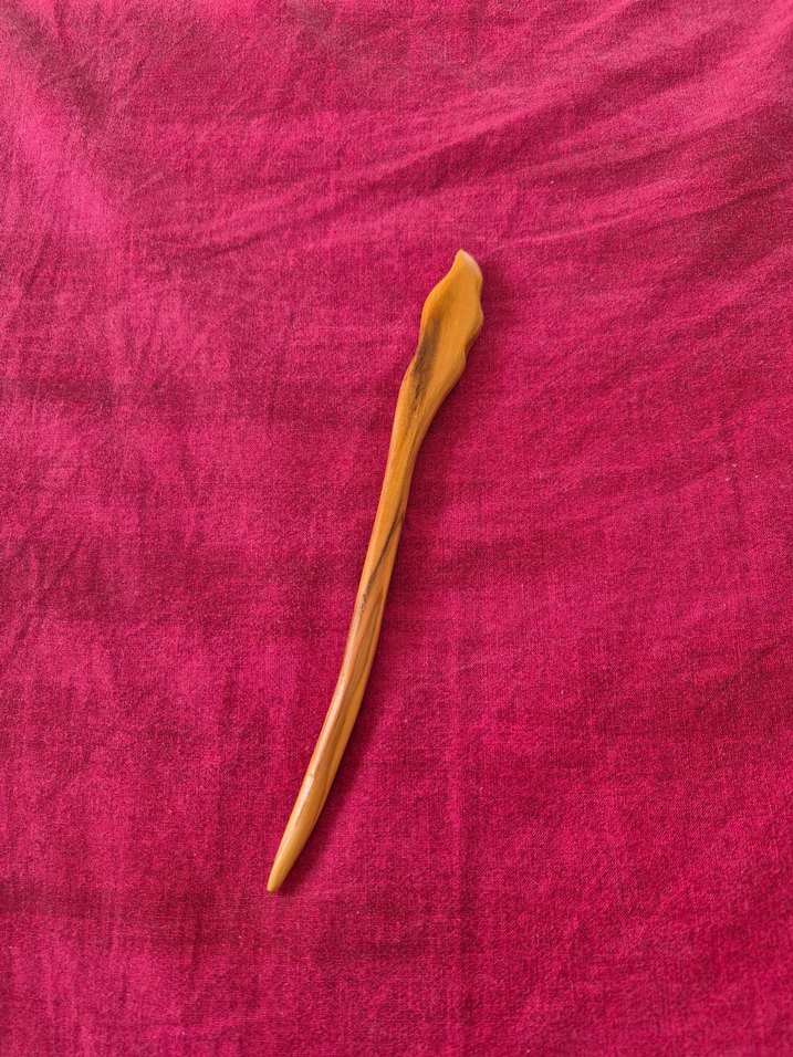 Zeytin ağacı topuz tokası - Görsel 3