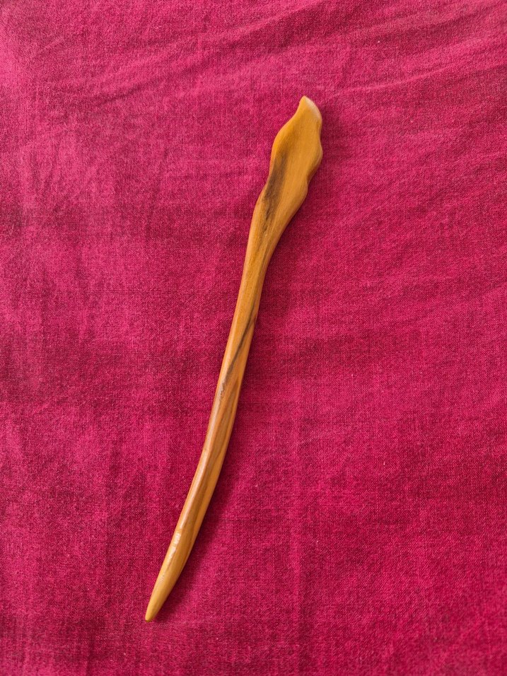 Zeytin ağacı topuz tokası - Görsel 4