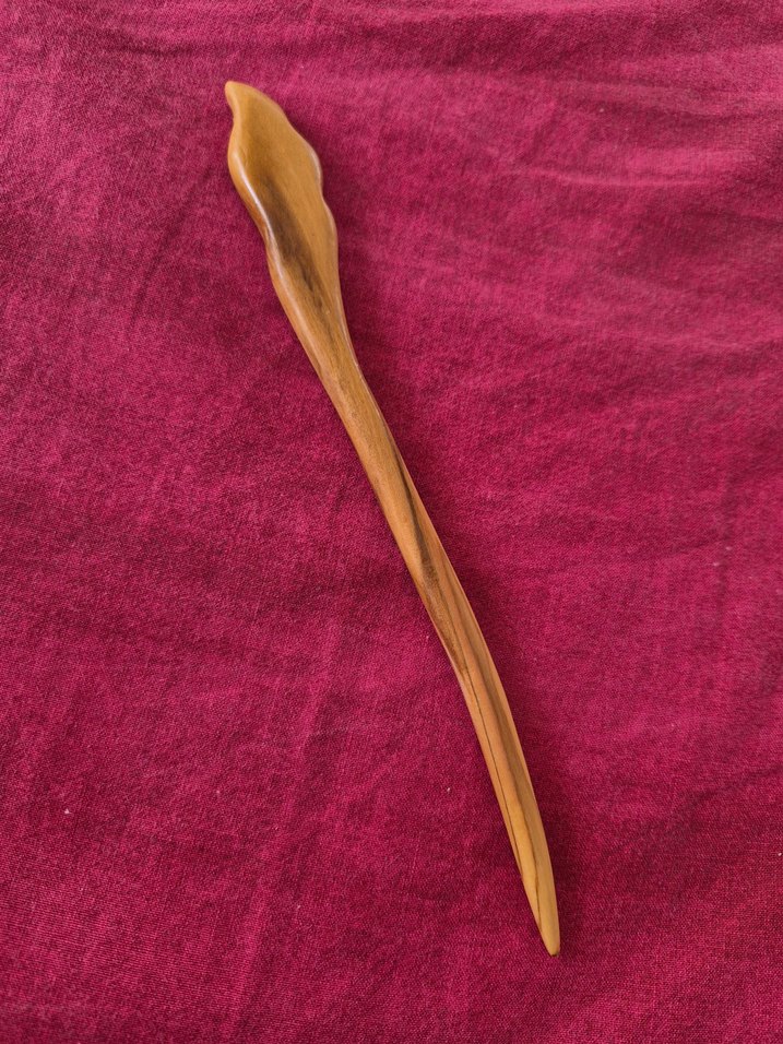 Zeytin ağacı topuz tokası - Görsel 2