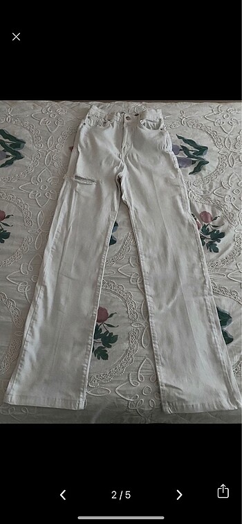 Bershka Bershka yanı kesik straight jeans