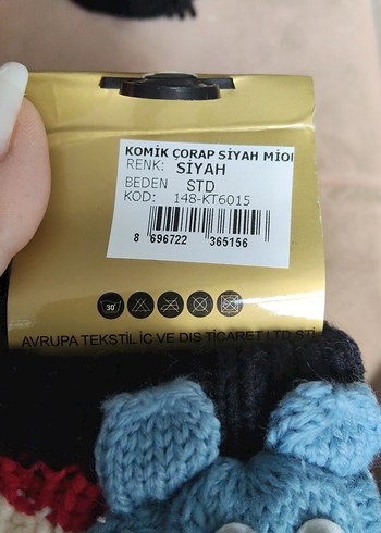  Beden çeşitli Renk komik çocuk çorabı