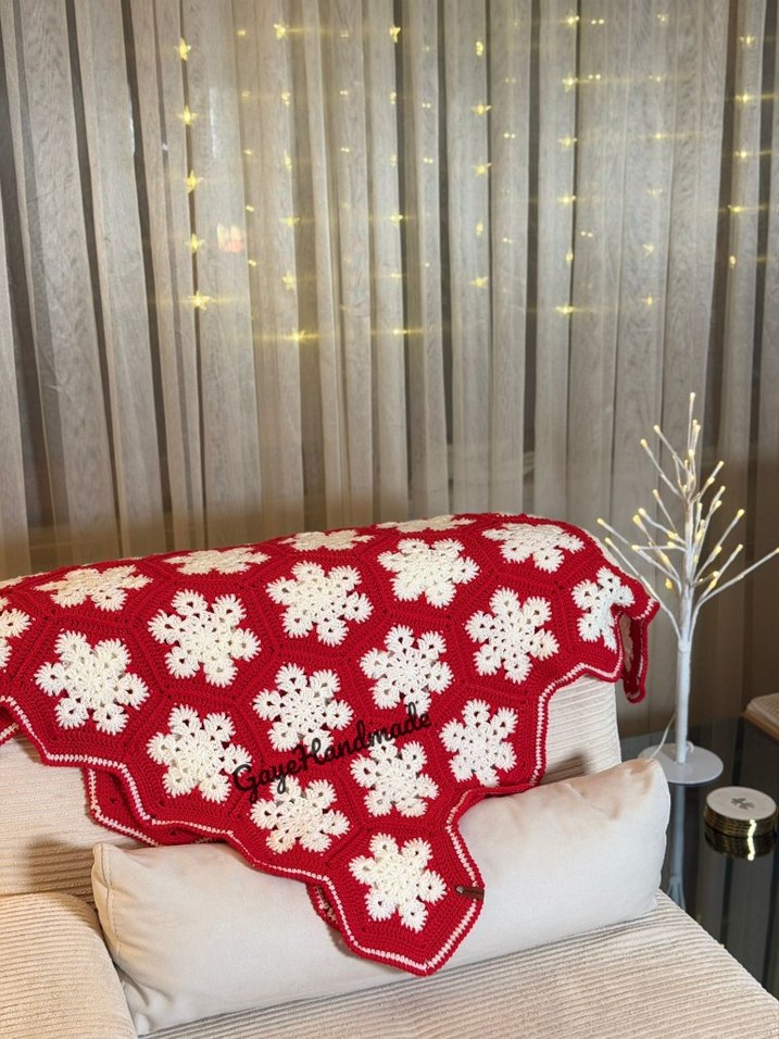 Handmade Örgü Battaniye - Görsel 3