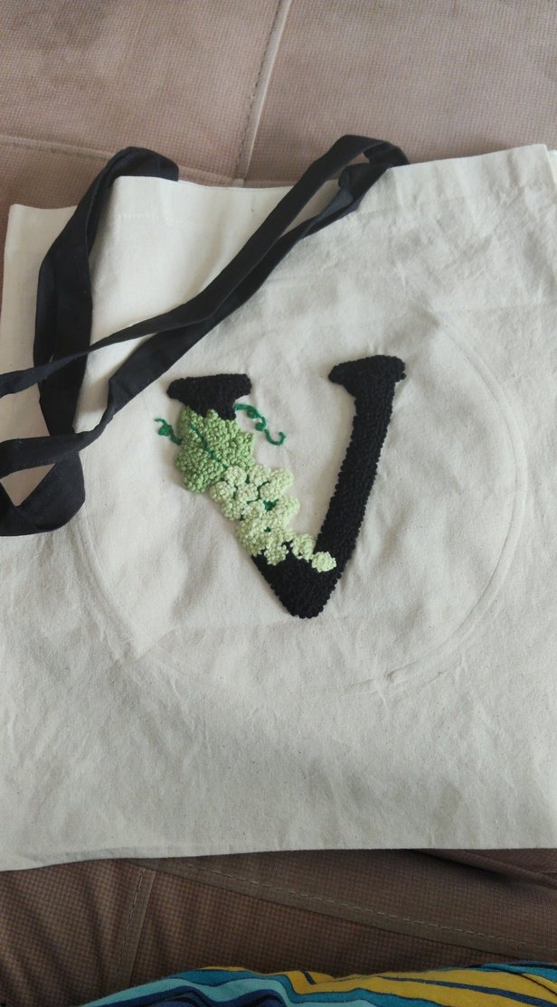 punc işli bez canta - Görsel 2