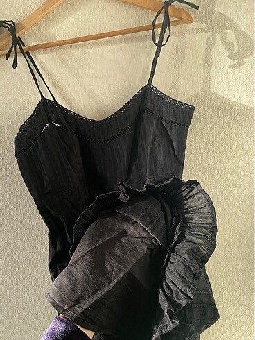 Lefties 0 Pamuk Dokulu Rustik Elbise - Görsel 5