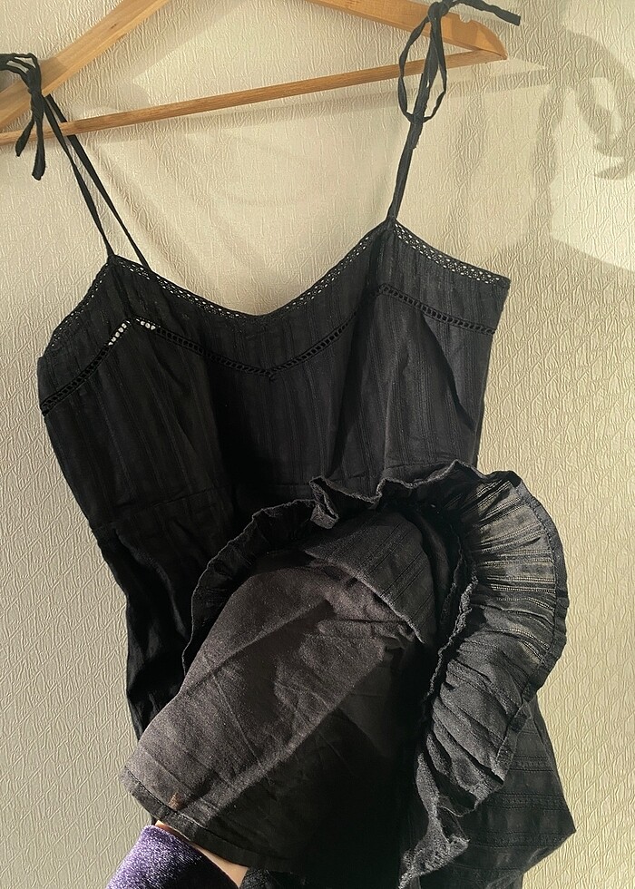 Lefties 0 Pamuk Dokulu Rustik Elbise - Görsel 5