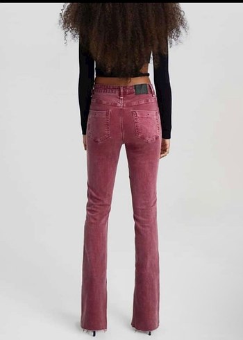 Bershka Pamuk Karışımlı Straight Jean - Görsel 3