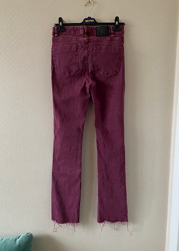 Bershka Pamuk Karışımlı Straight Jean - Görsel 6