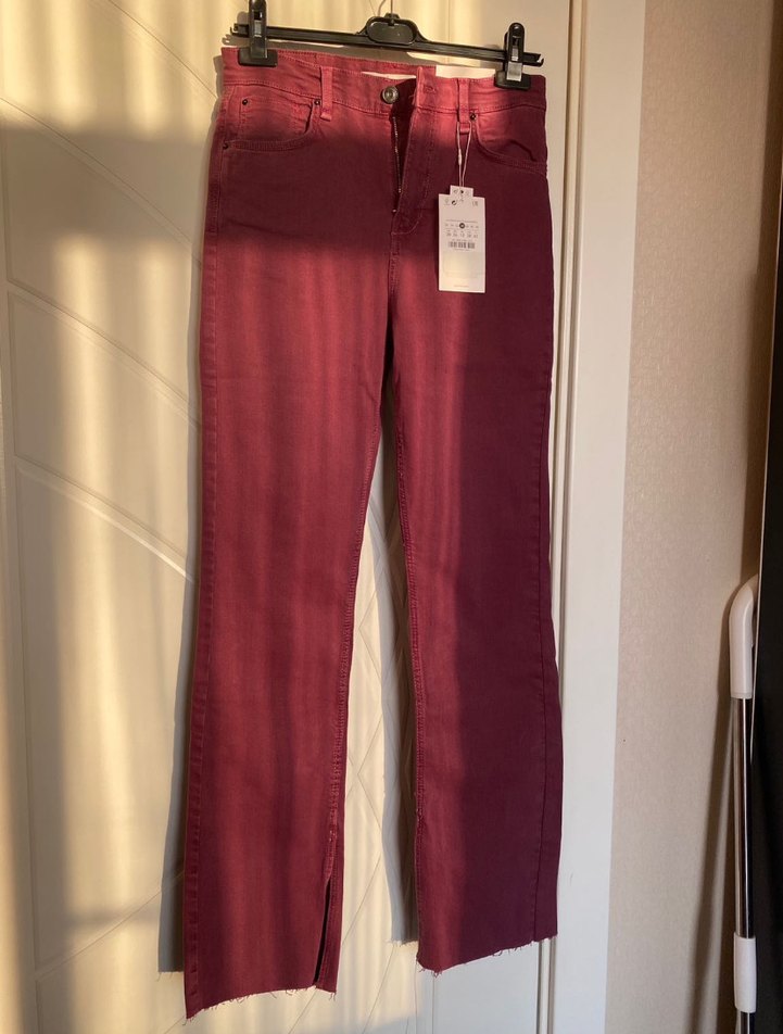 Bershka Pamuk Karışımlı Straight Jean - Görsel 4