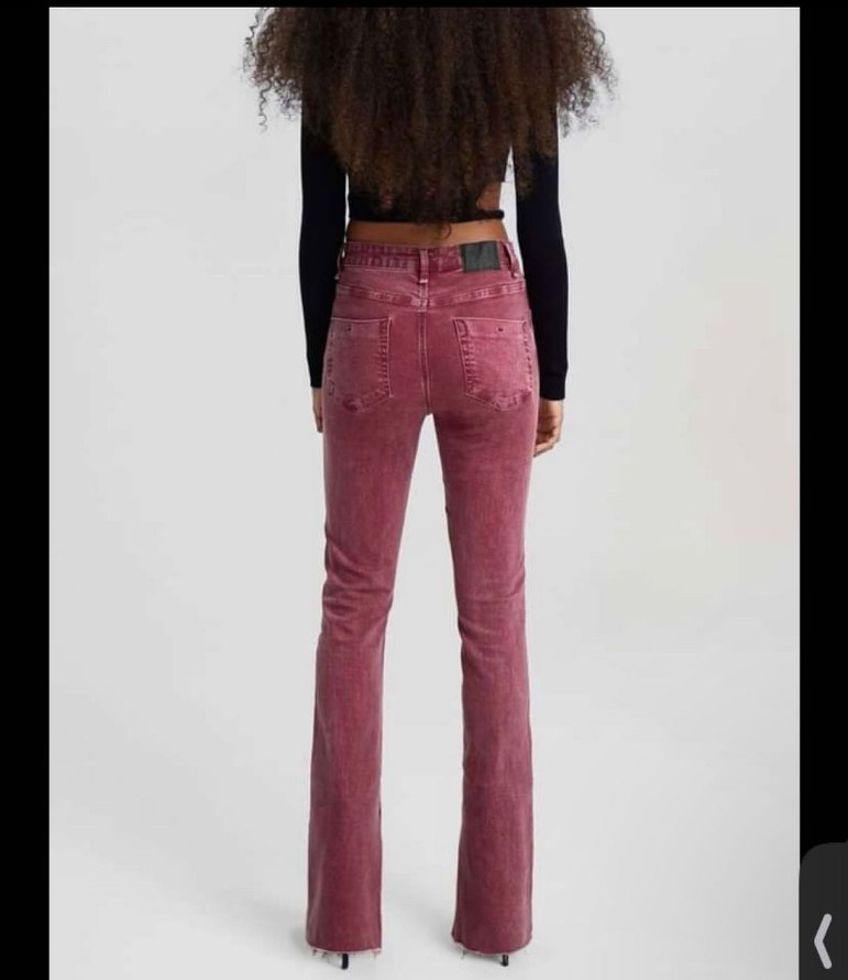 Bershka Pamuk Karışımlı Straight Jean - Görsel 3