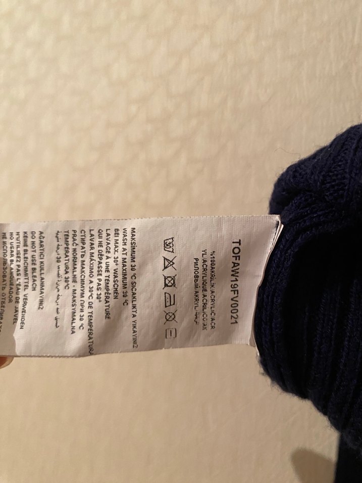 Lacivert Balıkçı Yaka Örgü Kadın Kazak - Görsel 4