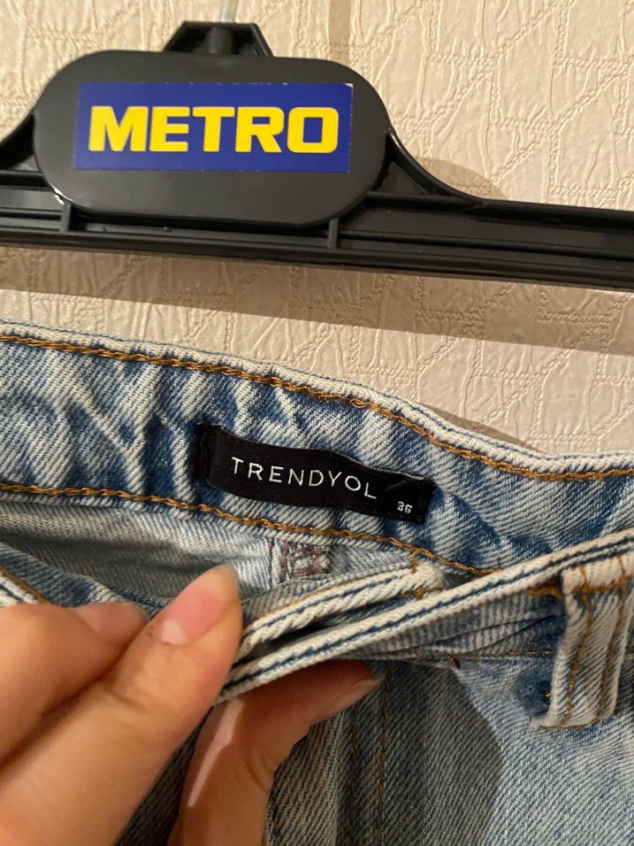 Straight Fit Yüksek Bel Pantolon - Görsel 3