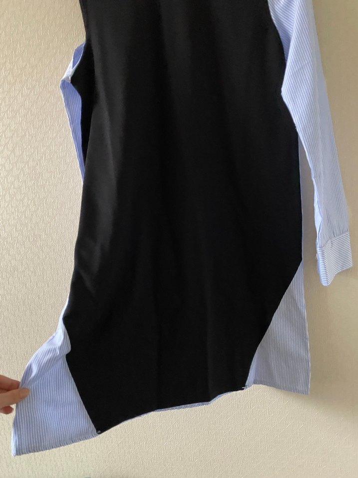 Omuz Detaylı Gömlek Yaka Elbise - Görsel 4