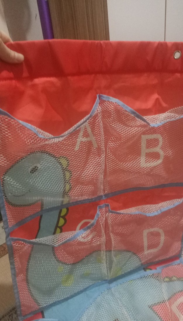 Çocuklar için Renkli Dinazor Baskılı Askılı Düzenleyici raf - Görsel 2