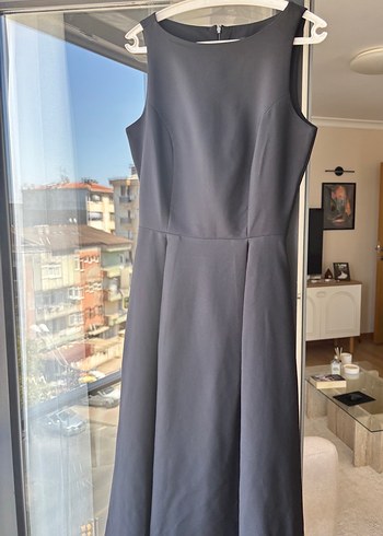 Trendyol & Milla Siyah Uzun Kolsuz Drapeli Kadın Elbise