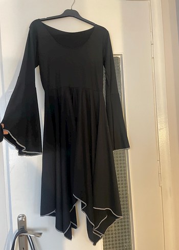 Trendyolmilla Siyah Uzun Kollu Elbise - Görsel 2